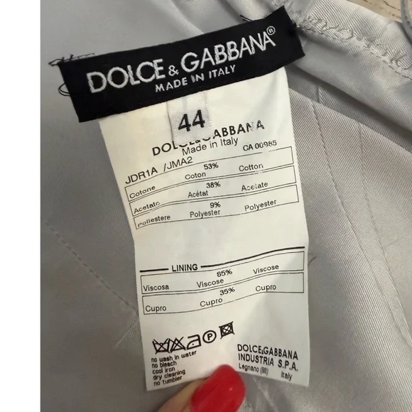 Dolce & Gabbana Silver Jacquard Dress Rare 1990s – Size 44 - Picture 13 of 16